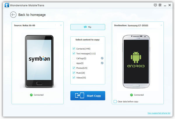 Nokia Data to Android