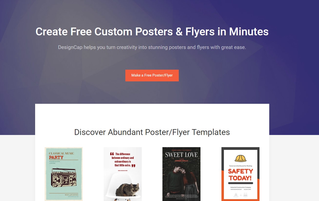 Free Online Poster Editor – DesignCap Review