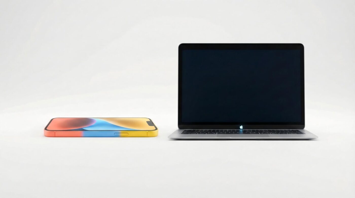 Concept render of the iPhone 17e next to a budget Android phone