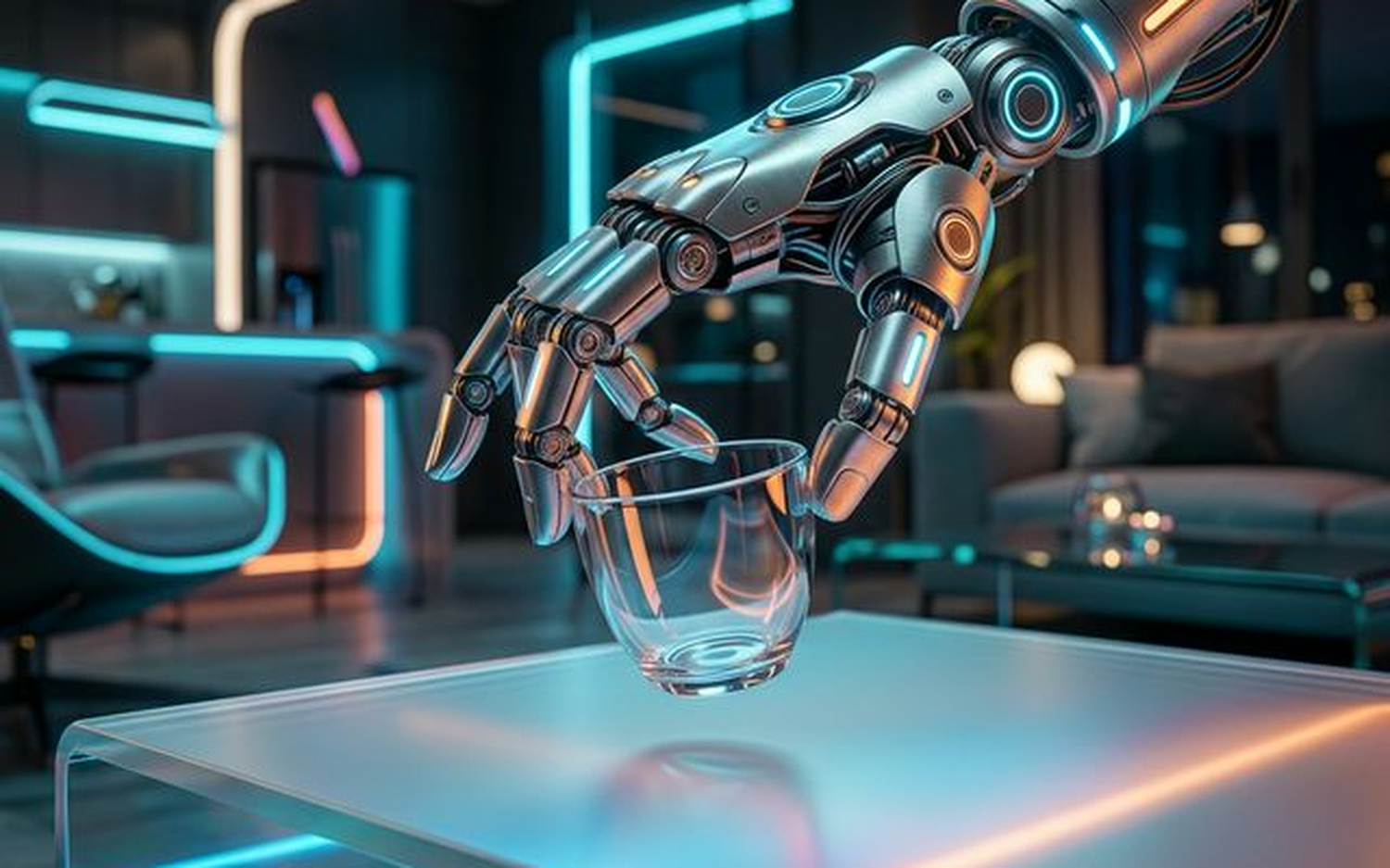 Figure 03 robot hand demonstrating precise full-body loco-manipulation.