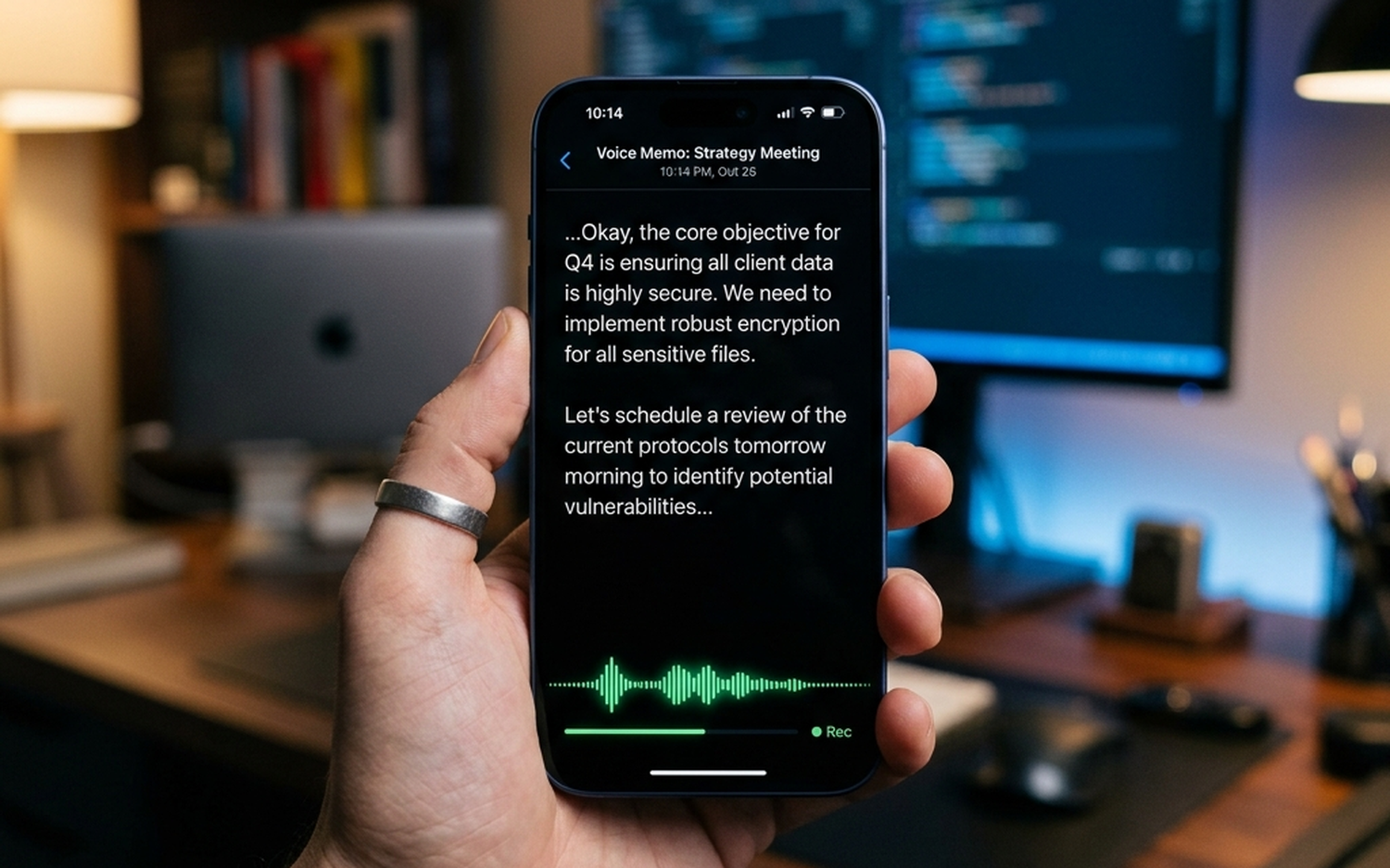 Eloquent transcription UI