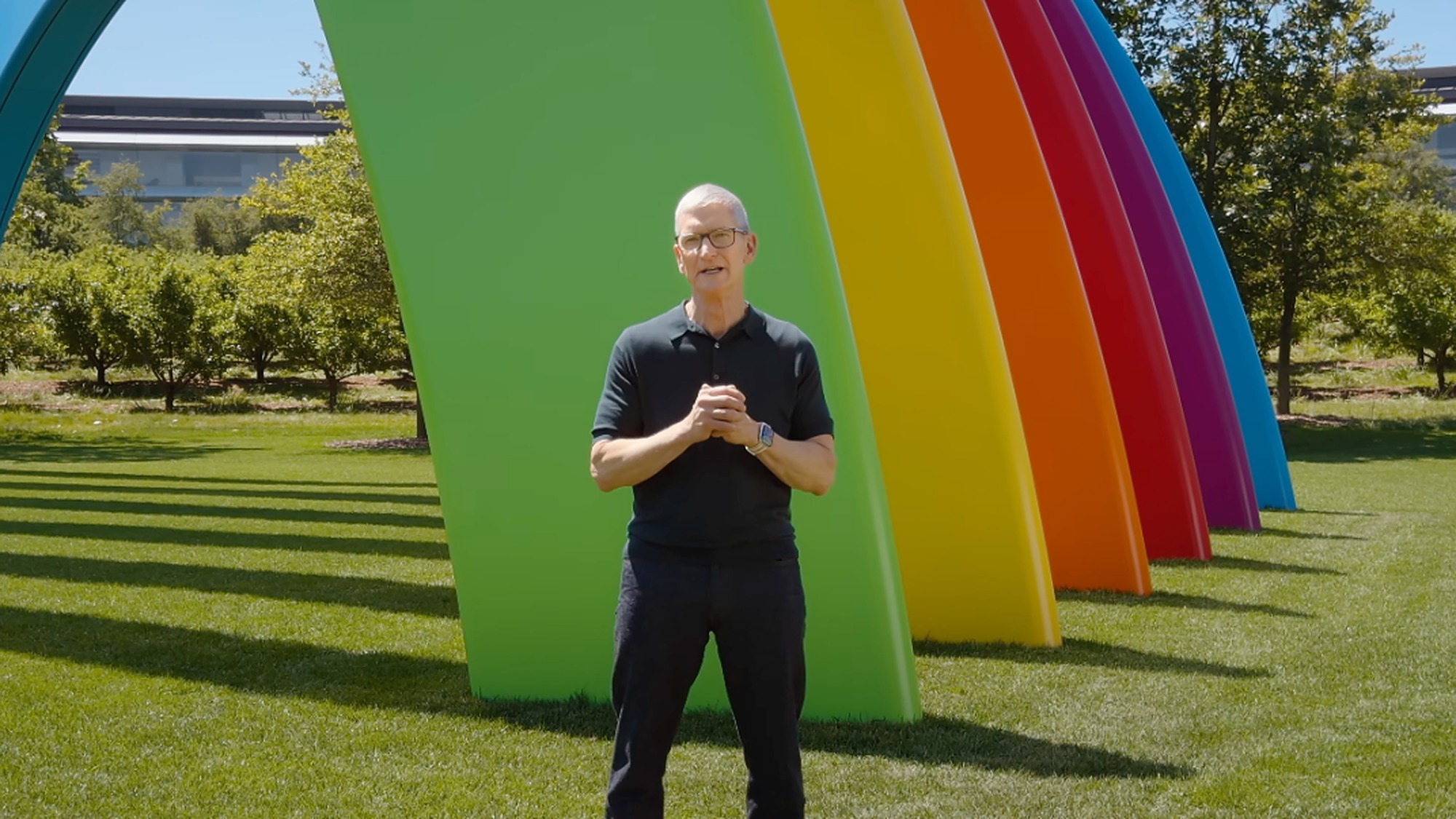 Apple CEO Tim Cook introduces the next generation of Apple Intelligence and Siri AI during the WWDC 2026 keynote at Apple Park